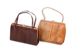 Two vintage Mappin & Webb Ltd handbags.