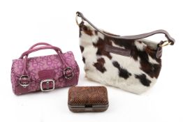Three highstreet brand handbags.