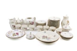 A vintage Royal Copenhagen tea service, Including teacups, teaplates, pitcher, creamers,