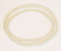 Endlos Perlenkette, neu aufgefädelt, L 130 cm