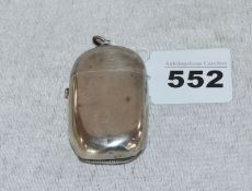 Sterlingsilber Streichhölzer-Anhänger, 7 cm x 4 cm, 44 gr., teils verbeult, Gebrauchsspuren