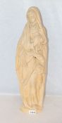 Holzskulptur 'Maria', ungefaßt, H 60 cm