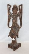 Holzfigur 'Indonesische Tänzerin', H 45 cm