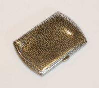 Etui, 800 Silber mit Nielloarbeit, 75,4 gr., 8,5 cm x 6 cm