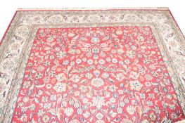Perserteppich, Sarough, rot/bunt, Gebrauchsspuren, 346 cm x 240 cm