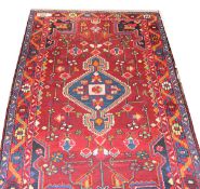 Brücke, Qashqai, rot/Beige/bunt, 190 cm x 112 cm, Gebrauchsspuren