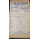 1947-48 PORTSMOUTH V ARSENAL ( ARSENAL CHAMPIONSHIP WINNING SEASON )