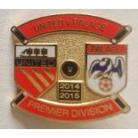 2014-15 MANCHESTER UNITED V CRYSTAL PALACE BADGE