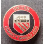 2008 MANCHESTER UNITED CHARITY SHIELD BADGE