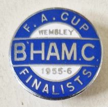 BIRMINGHAM CITY RARE 1956 FA CUP FINAL BADGE