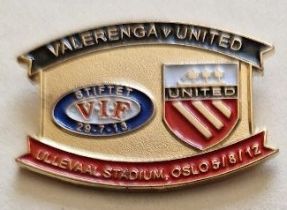 2012 VALERENGA V MANCHESTER UNITED BADGE