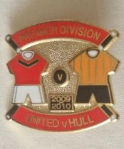 2009-10 MANCHESTER UNITED V HULL CITY BADGE