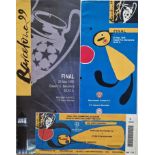 1999 CHAMPIONS LEAGUE FINAL BAYERN MUNICH V MANCHESTER UNITED TICKET & OFFICIAL LEAFLETS