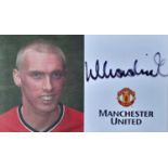 MANCHESTER UNITED OFFICIAL CLUB LUKE CHADWICK SIGNED PHOTO CARD
