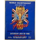 1966 ENGLAND WORLD CUP MEMORABILIA INC'S ORIGINAL FINAL PROGRAMME