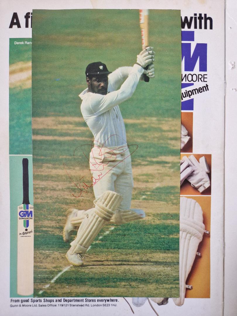 1980 WEST INDIES CRICKET TOUR TO ENGLAND AUTOGRAPHS - Image 2 of 2
