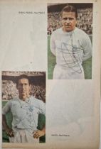 REAL MADRID PUSKAS & GENTO AUTOGRAPHS