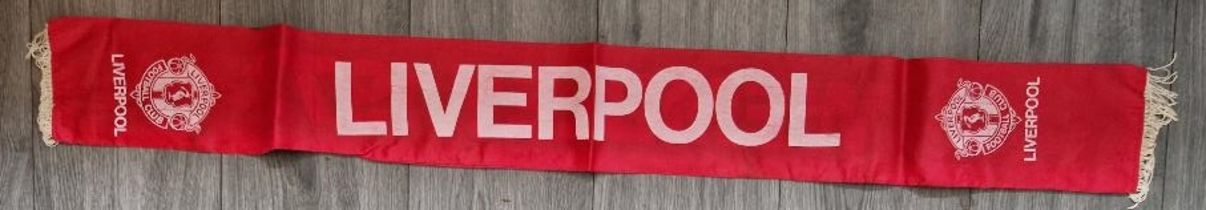 LIVERPOOL VINTAGE 1977 FA CUP FINAL SILK SCARF