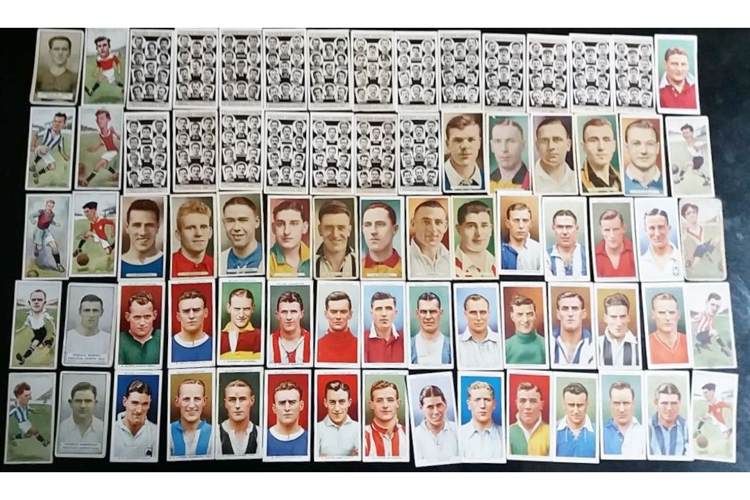1920'S & 30'S FOOTBALL CIGARETTE CARDS X 75