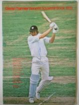 CRICKET 1978 GLENN TURNER AUTOGRAPHED BENEFIT BROCHURE ( WORCESTERSHIRE & NEW ZEALAND )