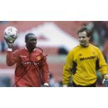 MANCHESTER UNITED DWIGHT YORKE AUTOGRAPHED PHOTO