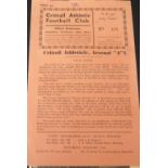 1953-54 CRITTALL ATHLETIC V ARSENAL 'A' EASTERN COUNTIES LEAGUE