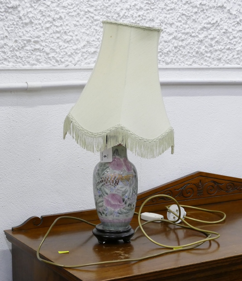 Identify Bulb Base Lamp with Asian style ceramic base
