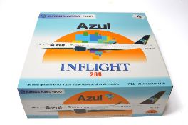 Inflight Models or similar 1/200 diecasst model aircraft comprising, Inflight 200 Azul Airbus A350-
