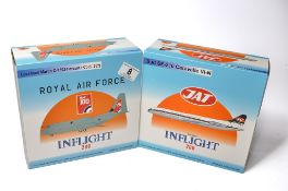 A duo of diecast model aircraft 1/200 scale issues comprising 1) Inflight 200 Jat Sud SE-210
