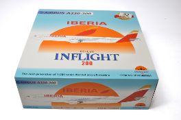Inflight Models or similar 1/200 diecasst model aircraft comprising, Inflight 200 Iberia Airbus