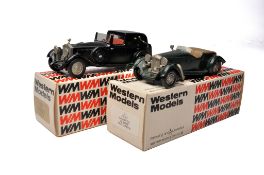 Western Models duo of 1/43 model vehicles comprising Rolls Royce Phantom II De Ville plus 1937