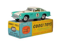Corgi No. 309 Aston Martin Competition Model. Generally excellent with little sign of wear. In