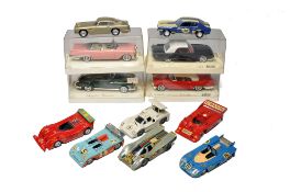 A selection of boxed and unboxed Solido diecast model vehicles including older issue Aston Martin
