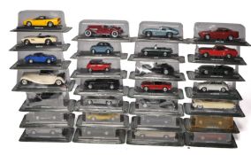 A group of 28 x Deagostini / IXO type part-works 1/43 diecast model vehicles, mostly relating to