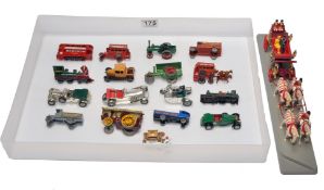 A collection of first series Matchbox Models of Yesteryear plus chrome plated Lesney giftware