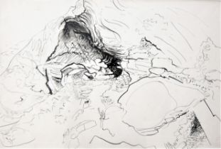 CERI RICHARDS [1903-71] Rocks - Gower, c. 1953. ink on paper; signed with studio stamp. 36 x 54