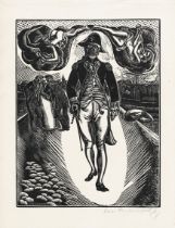 LEON UNDERWOOD [1890-1975] John Paul Jones, 1927. wood engraving, edition of 50; signed in pencil.