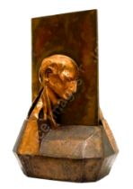MICHAEL AYRTON [1921-75] Reflective Heads 1, 1971. bronze; marked 1/9, [an edition of 9 was