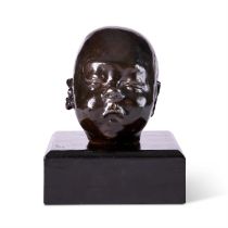 Sir JACOB EPSTEIN [1880-1959] Baby Asleep, 1907. bronze, edition of 12 - with Hebrard Foundry stamp.