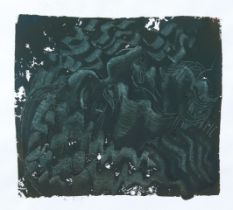 VIVIAN STANSHALL [1943-95] - Bonzo Dog Doo-Dah Band. Dark Abstract. gouache on paper. 'Vivian' on
