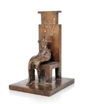 ROBERT CLATWORTHY R.A. [1928-2015] Seated Figure [Throne], 1958. bronze, edition of 8 [proposed] -