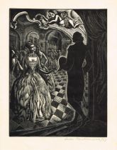 LEON UNDERWOOD [1890-1975] John Paul Jones, 1927. wood engraving, edition of 50; signed in pencil.