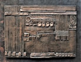 HENRY MOORE [1898-1986] Wall Relief 1V, 1955. bronze, edition of 10; signed. bronze 34 x 46 cm -