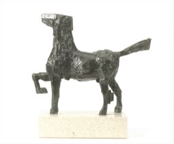 ROBERT CLATWORTHY R.A. [1928-2015] Horse, 1980. bronze, edition of 12. signed. 22 cm high, excluding