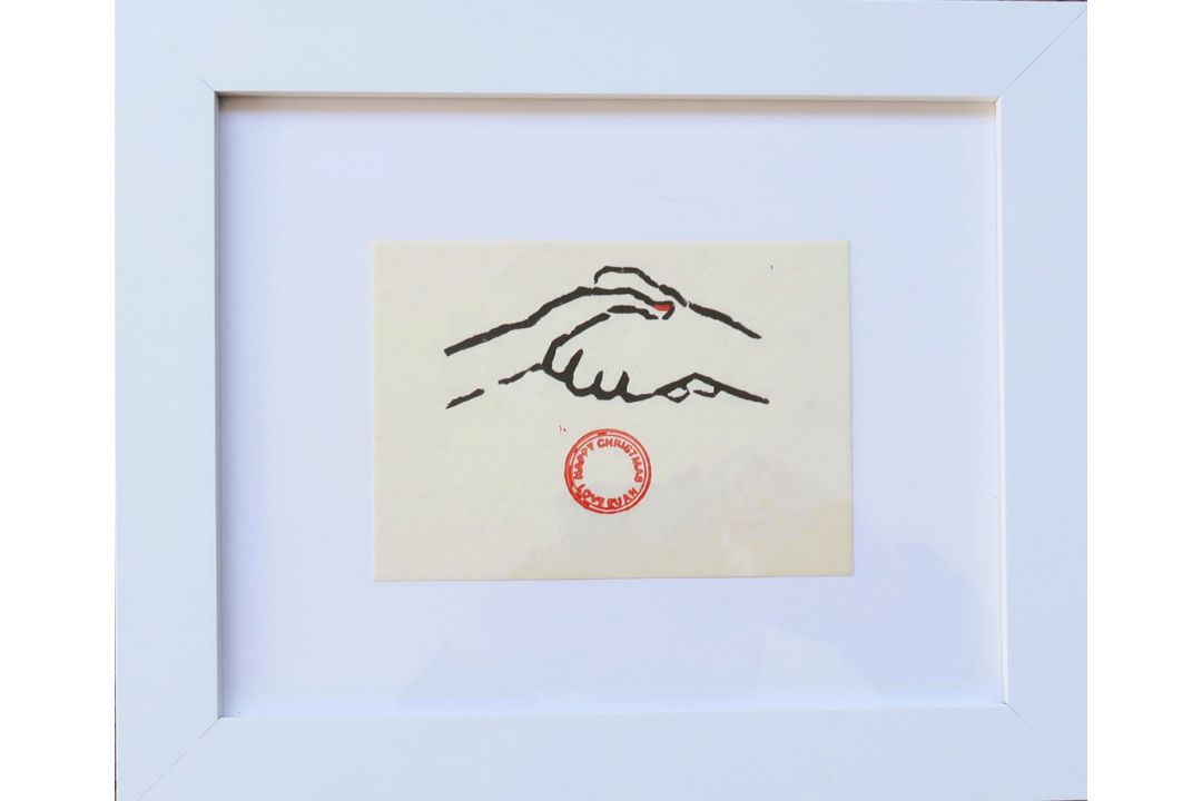 EUAN UGLOW R.A. [1932-2000]. Handclasp, 1987. linocut; signed with ...