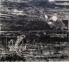 VIVIAN STANSHALL [1943-95] - Bonzo Dog Doo-Dah Band. Abstract. wood engraving - not editioned -