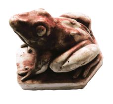 EDUARDO PAOLOZZI R.A. [1924-2005] Toad. painted plaster; signed underneath; dedicated: 'For Michael'