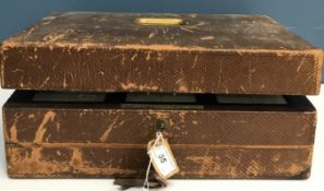 A Victorian leather bound writing slope,