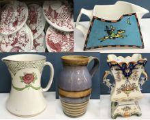 A set of twelve Bjorn Wiinblad for Nymolle Denmark calendar plates in red,