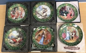 A set of six Limoges Napoleon collectors' plates,